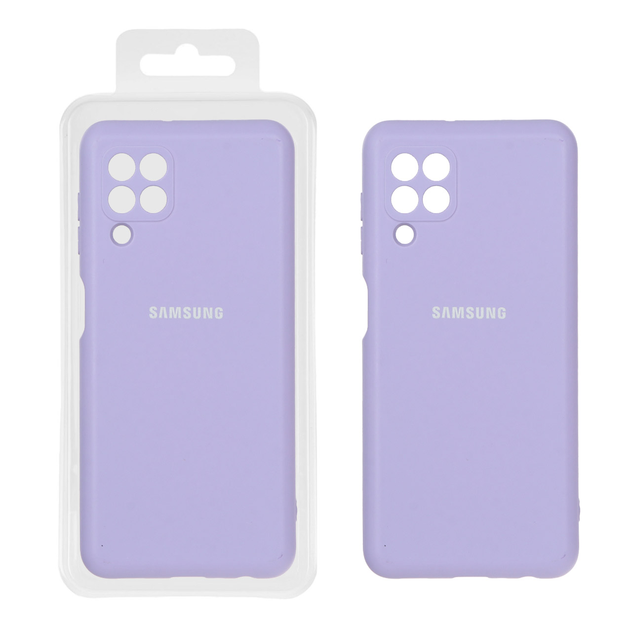 قاب نیو سیلیکون محافظ لنزدار RFF مدل Samsung Galaxy A22 4G / M22 / M32 4G / F22 - یاسی (پک دار)